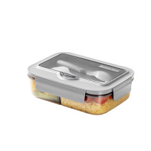 YingTaiLi ruostumattomasta teräksestä valmistettu bento-laatikko lokeroilla
