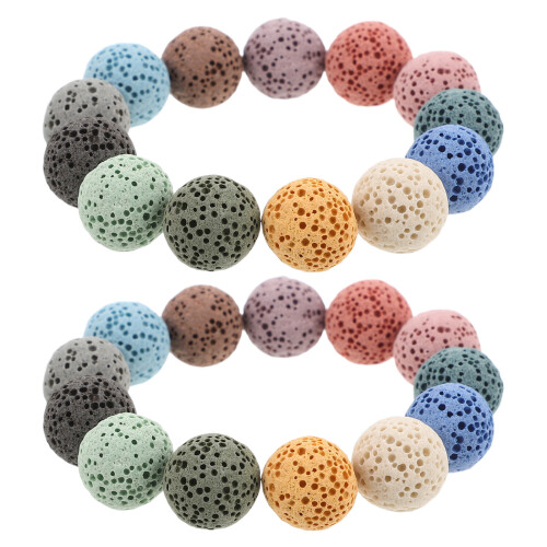 26Pcs Portable Volcanic Stone Essential Oil Passive Diffuser for Decor