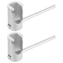 2Pcs Thickened Steel Fire Sprinkler Head Tightening Wrench Silver Tool
