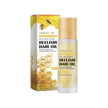 Limited time!!West Month Honey Hair Care Essential Oil Honey & Rosemary Repair Oil for Dry, Frizzy Ends, Moisturizing And Nourishing