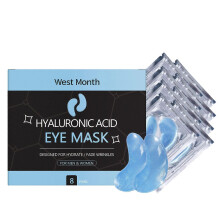 Limited time!!West Month Hyaluronic Acid Eye Mask - Gentle, Moisturizing, Hydrating, Softening, Reduces Fine Lines, Eye Care