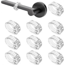 (transparent)door Stoppers 10 Pieces Pvc Door Handle Stopper Door Bumper Silicone Door Anti-handle Protection