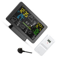 Electronic Climate Clock 12/ 24 Hour Format Celsius-Black
