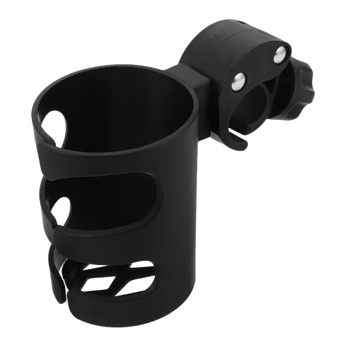 Adjustable Black PP Beverage Cup Holder for Baby Strollers
