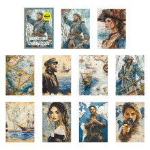 Cutter Journey Thema Knutselpapier 10 Vellen-6 expeditielegendes
