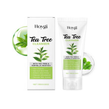 Limited time!!Hoygi Tea Tree Exfoliating Facial Cleanser Cleanses Facial Oil, Moisturizes And Rejuvenates The Skin Without Causing Tightness, Providin