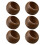 Pack of 6 Tissue Rings Unique Table Decorations Round-brown 1