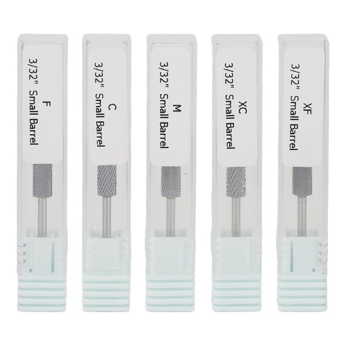 5pcs Nail Drill Bits Set Tungsten Carbide Manicure Drill Bits Electric Nail Polish Grinder Accessory