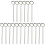 18Pcs Reusable Clear Glass Coffee Spoons Multipurpose Kitchen Utensils 1