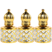 3Pcs Vintage Glass on Perfume Bottles Refillable Portable