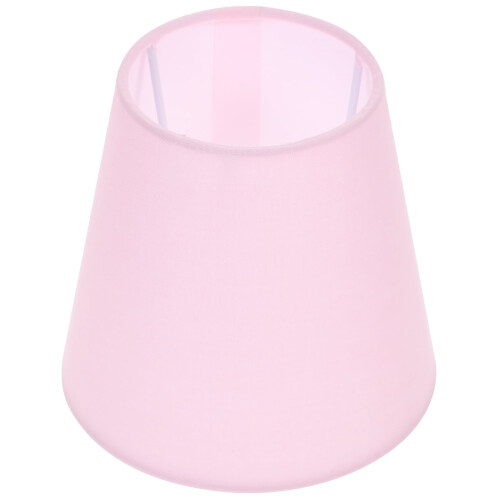 Abajur de tecido rosa para luminária de mesa E27