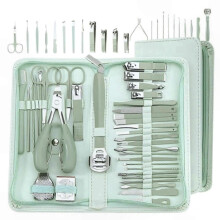 35-Piece Stainless Steel Manicure and Pedicure Nail Care Set with Clippers and Tools