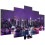 Tableau sur toile « Pont de Brooklyn de nuit » (5 panneaux) 1