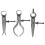 3Pcs Adjustable Spring Caliper Measuring Tool for Wood & Sheet Metal 1