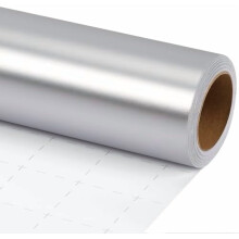 Silbermatte Geschenkfolienrolle 30x33 Fuß