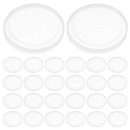 100Pcs Transparent Plastic Can Lids for Opened Soda Beverage Cans