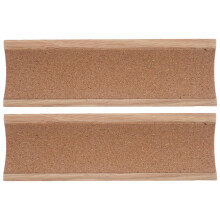 2Pcs Kitchen Rolling Pin Base Holder Wood Anti-Roll Pastry Dough Rack