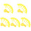 500Pcs Lovely Plant Markers Yellow Replaceable Durable Garden Labels 1