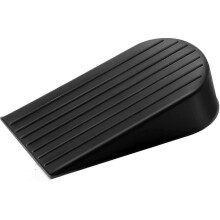 Brushed Satin Nickel, 2-pack Wall Mount Floor Stand Black Magnetic Door Stoppers