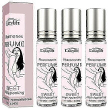 3Pcs Pheromone perfume for women, Collagen Boost Anti-aging Daily Serum roll-on pheromone infused essential oil perfume cologne for women to attract m