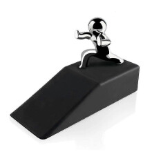 Zinc Alloy with Non-slip Rubber Bases Door Stop Safe Anti-collision Door Stopper
