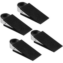 Set of 4 Non-Slip Rubber Door Stoppers for Office or Home
