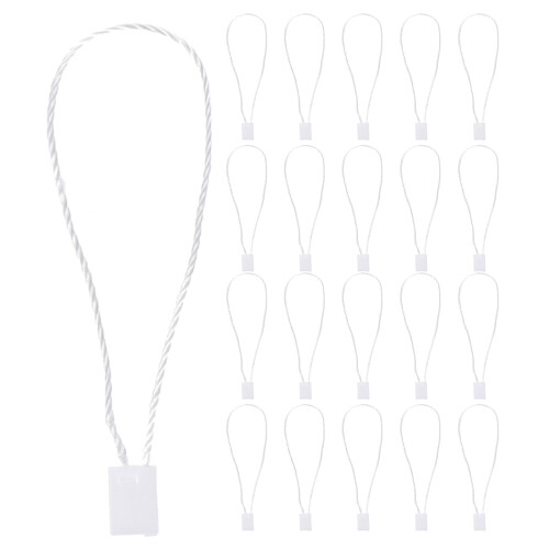 1200Pcs White Plastic Clothing Tag Fasteners Snap Locks
