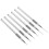 Nail Art Drawing Pens Threaded Brush Set for Manicure 4Pcs Metal Silver 1