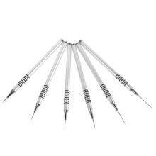 Nail Cleaning Brush Threaded Nail Painting Brush Set for Manicure 4Pcs
