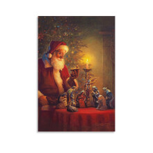 Affiche sur toile « L'esprit de Noël » de Greg Olsen, 30 x 45 cm