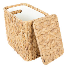 Rotan badkamerafvalbak met verwijderbare handgreep en