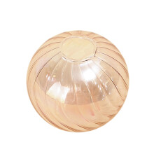 Elegant French Clear Glass Ball Small Flower Vases Home-Pink 3