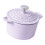 Four hollandais émaillé de 0,9 litre avec couvercle pour-Violet 1