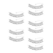10Pcs Silver Layered Anklet with Bells Tassel Chain for Beach Dance
