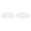 2Pcs White Flush Mount Ceiling Light Covers Plastic Lampshades 1