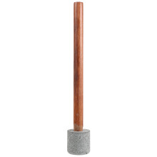Multi-Color Wooden Food Masher with Granite Pestle for Fermenting