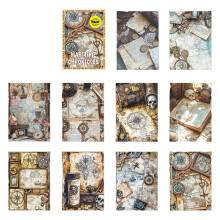 Cutter Journey Themed Craft Paper 10 Sheets-3 Star plate notes