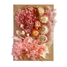 Natural Dried Flower for Resin Molds Candle-Pink and white