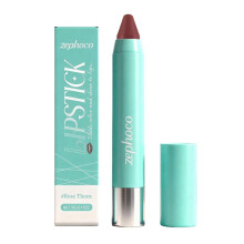 Zephoco Brown Red Glow Soft Lipstick Pen Elegant Red Brown Velvet Matte Lipstick Retro Moisturizing Lip Pencil