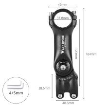 Verstellbarer Vorbau-Erhöher aus Aluminiumlegierung 120 mm