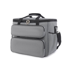 Sewing Supplies Storage Pouch Foldable Handheld-Light Grey