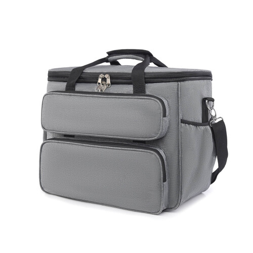 Sewing Supplies Storage Pouch Foldable Handheld-Light Grey
