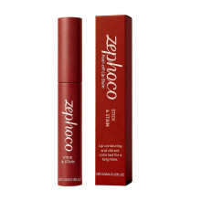Zephoco Peeling Red-Brown Lip Liner Pen Naturally Defines Lip Contours for Everyday Makeup
