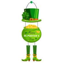 Hængende dørskilt til St. Patricks dag, træplakette med