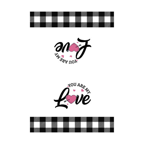 Πετσέτα κουζίνας LOVE Print, πολυεστέρας, 60cm