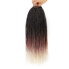 24 Zoll lange, vorgeflochtene Crochet Box Braids (6er-Pack)