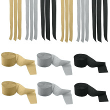 Crêpepapier slingers 4,5 cm x 25 m - 6 stuks