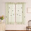 Sheer Butterfly Valance Curtains 100x130cm 1
