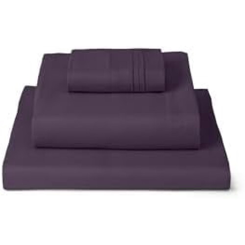 Ensemble de draps en microfibre King, 4 pièces, poches profondes
