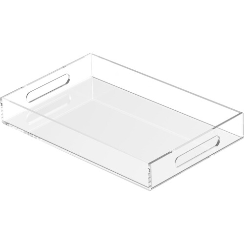 Δίσκος σερβιρίσματος από ακρυλικό 38x25cm με λαβές